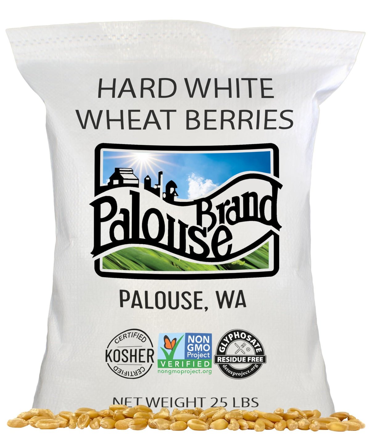 Hard White Wheat Berries 25 lbs O73525