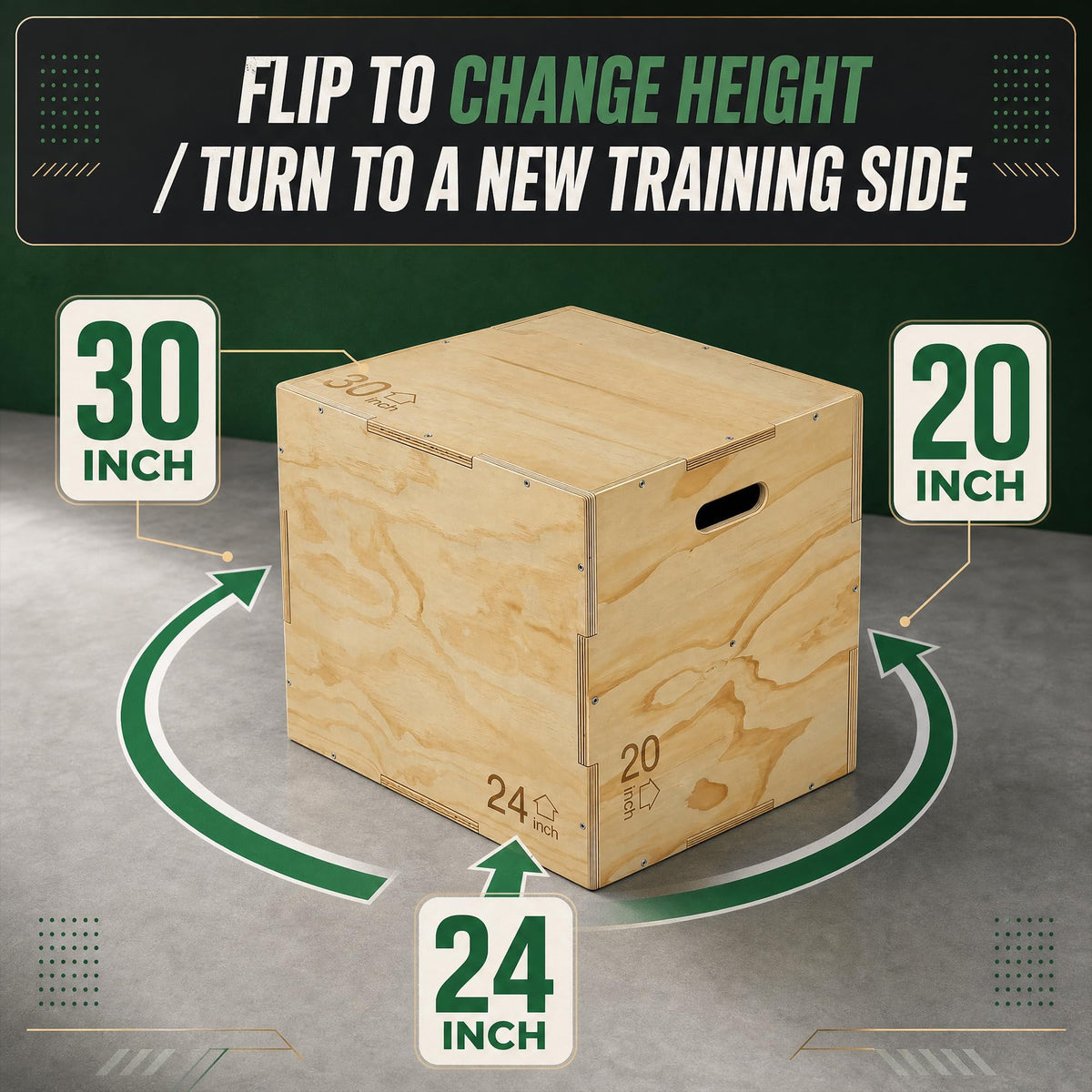 Non-Slip Wooden Plyo Box Z8491