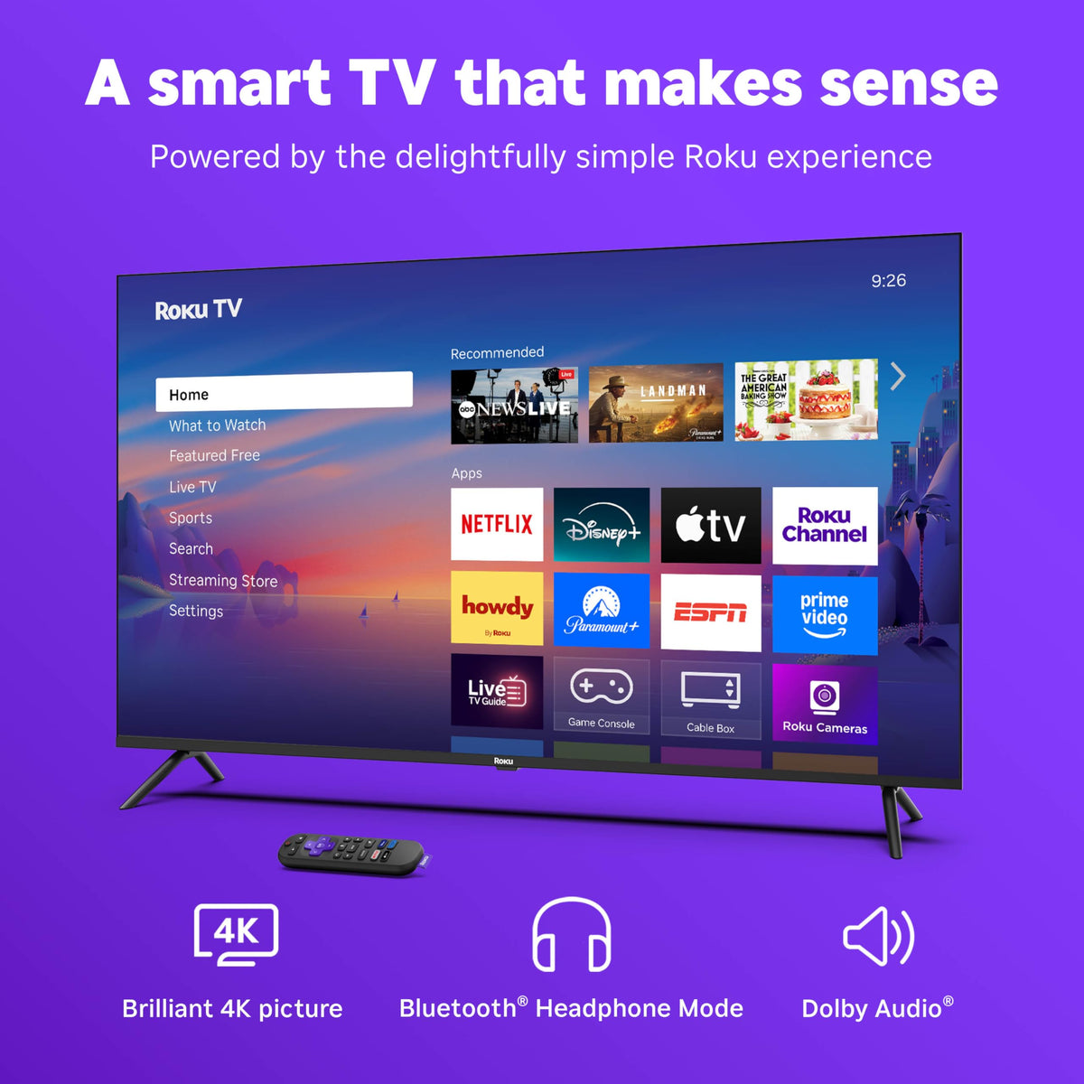 43-Inch 4K HDR LED Smart TV H948