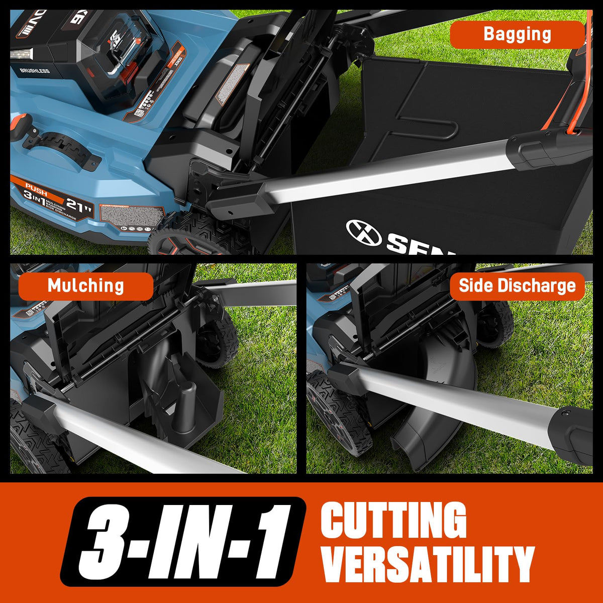 60 Volt Max 21-Inch Cordless Push Lawn Mower K71555