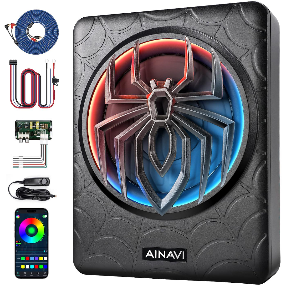 1200W 10" Powered Underseat Subwoofer with Amp C430