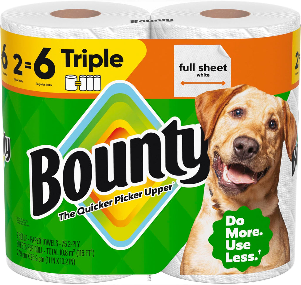 White Paper Towels, 2 Triple Rolls T960