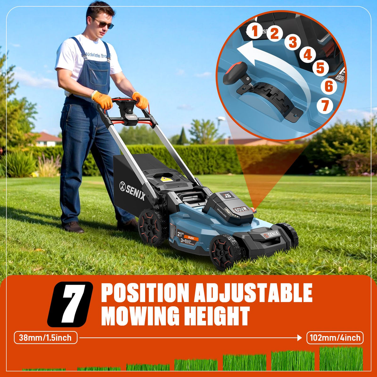 60 Volt Max 21-Inch Cordless Push Lawn Mower K71555