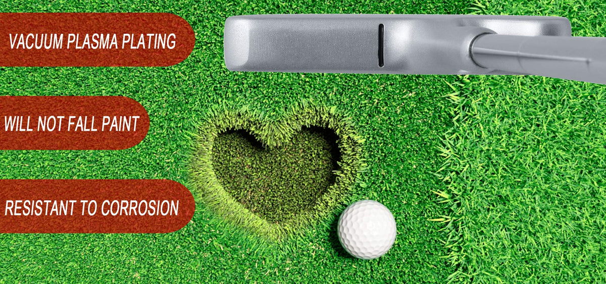 Golf Putter 35" Two-Way Head Rubber Grip F345329