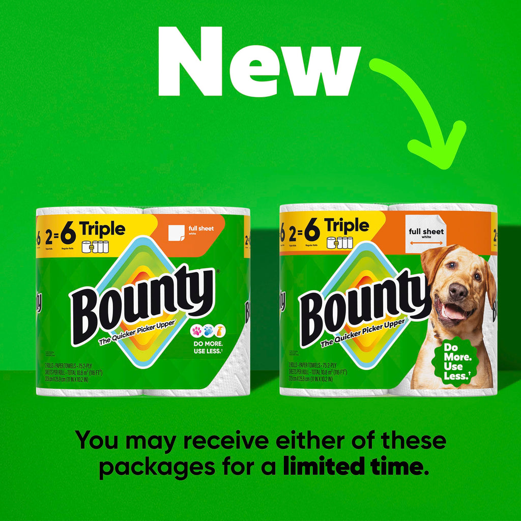 White Paper Towels, 2 Triple Rolls T960