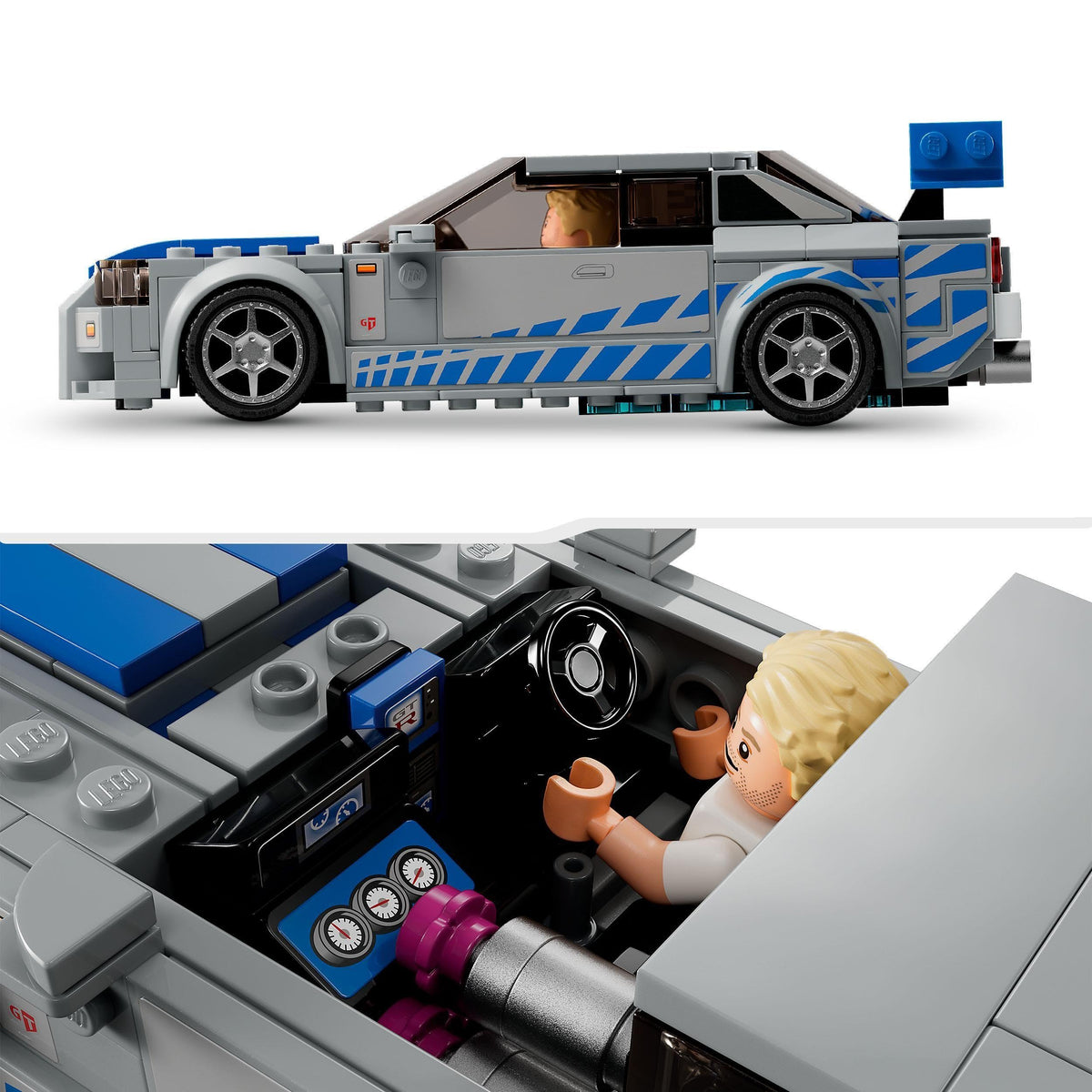 Nissan Skyline GT-R R34 Race Car Toy Building Kit D951
