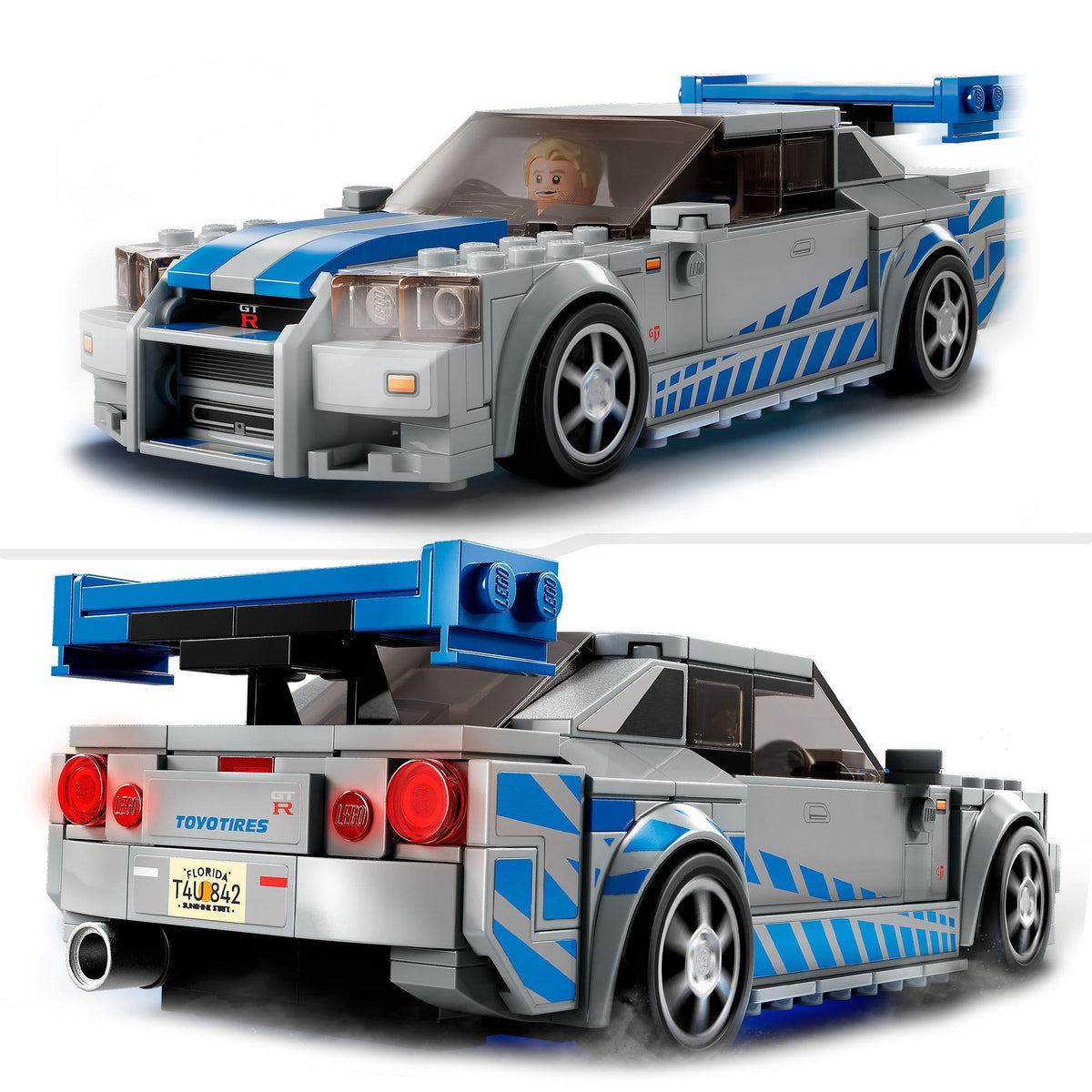 Nissan Skyline GT-R R34 Race Car Toy Building Kit D951