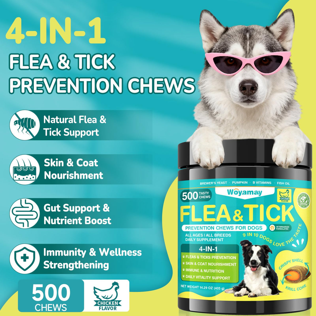 Flea and Tick Prevention for Dogs E4471