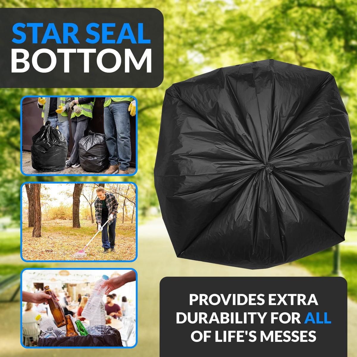 40 to 45 Gallon Heavy Duty Trash Bags A24648