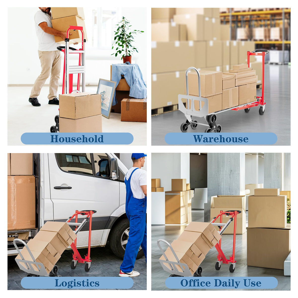 1000 lb Aluminum Steel Convertible Hand Truck P770