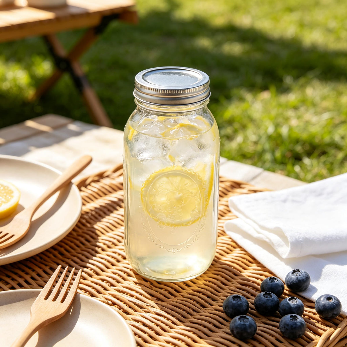 16Oz Regular Mouth Jars with Lids & Bands 12 Pack S4737