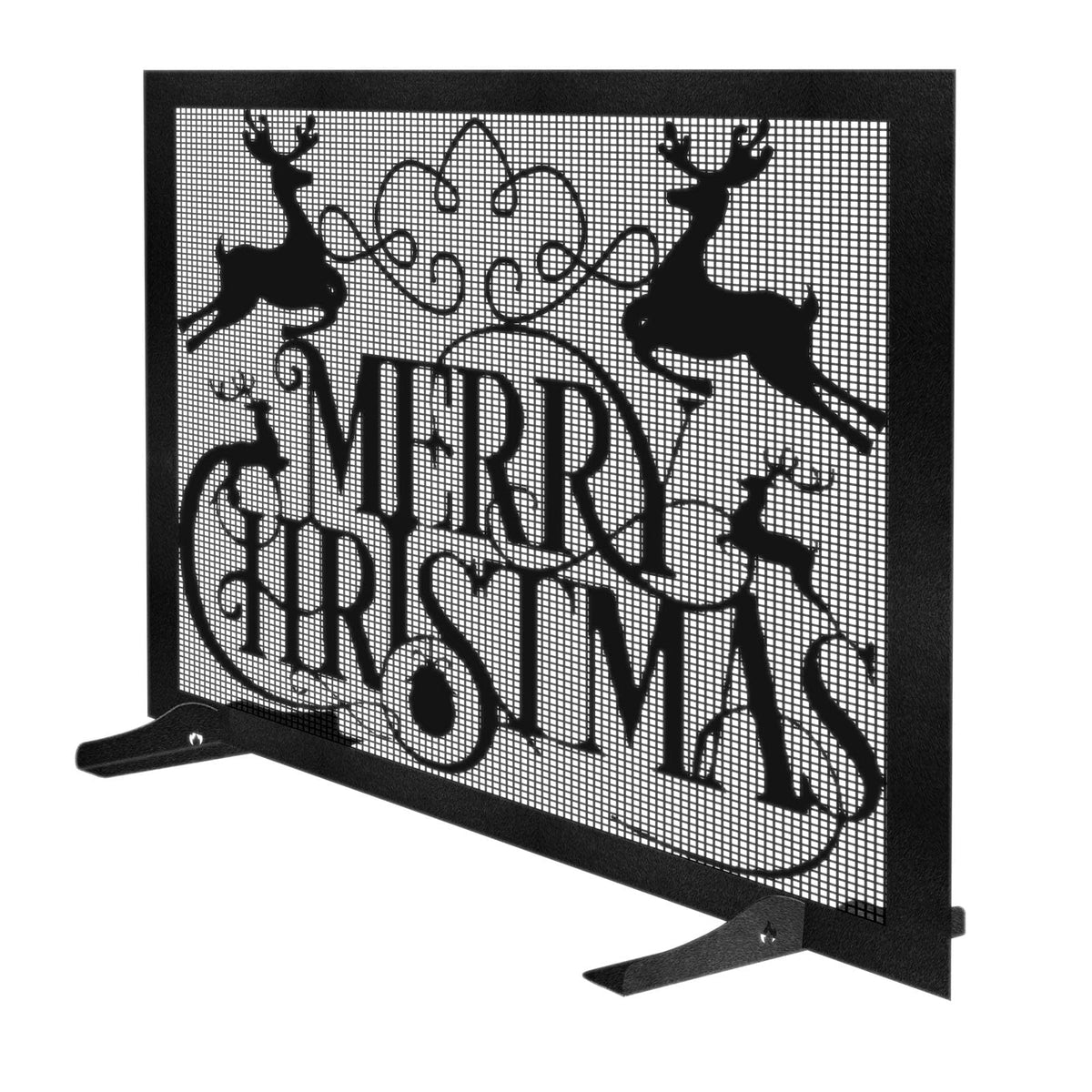 Christmas Fireplace Screen W855