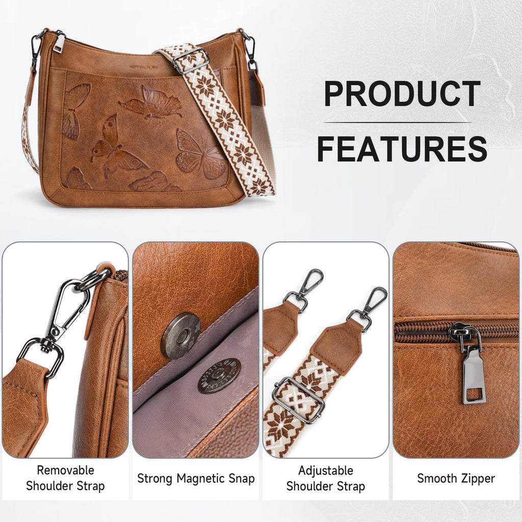 Vegan Leather Crossbody Bag Z101