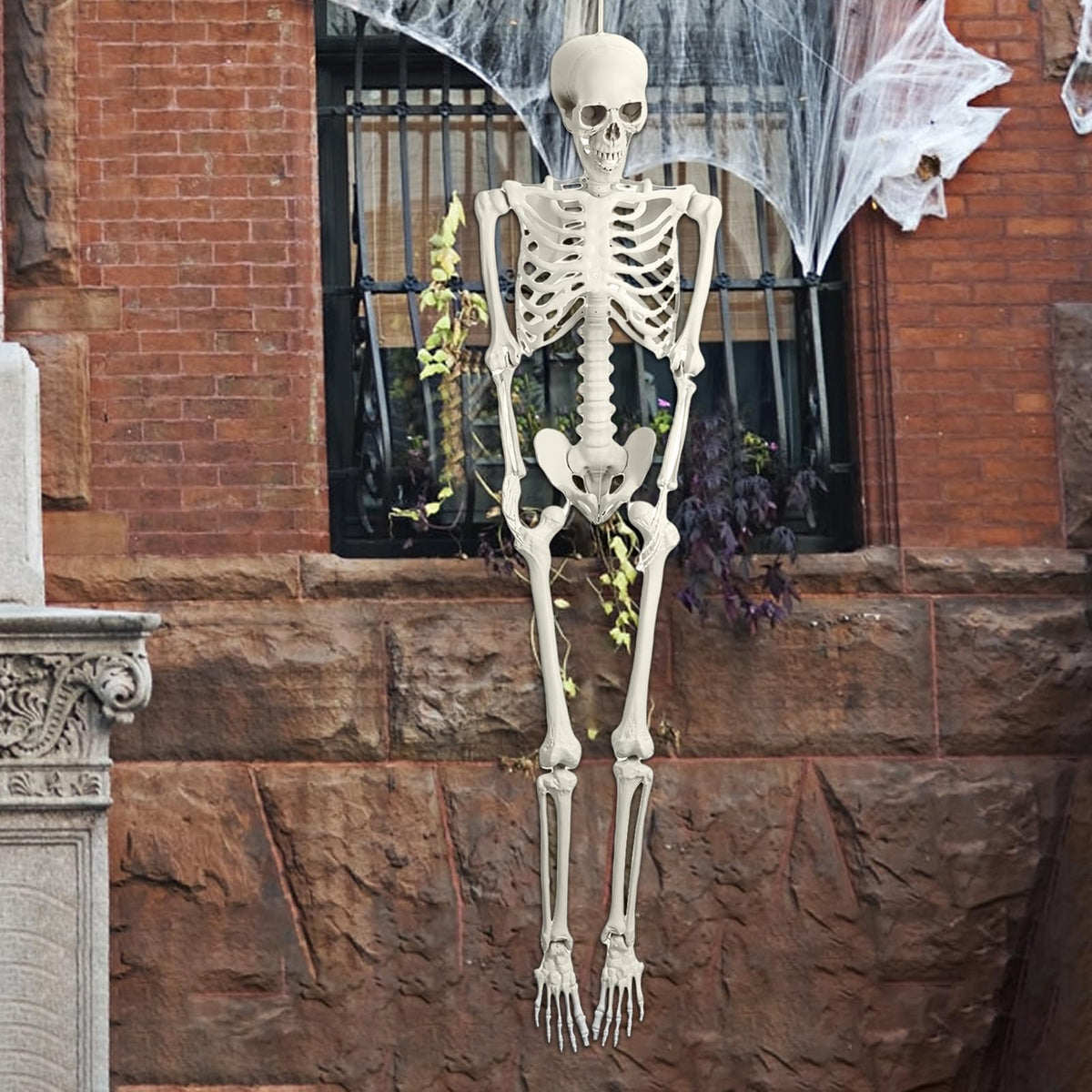 5.4ft Poseable Life Size Skeleton with Movable Joints E830