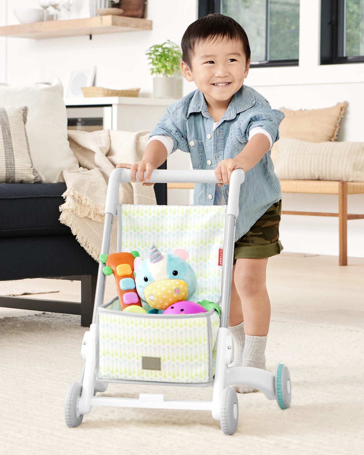 4-in-1 Sit to Stand Baby Walker with 40+ Activities Y1489