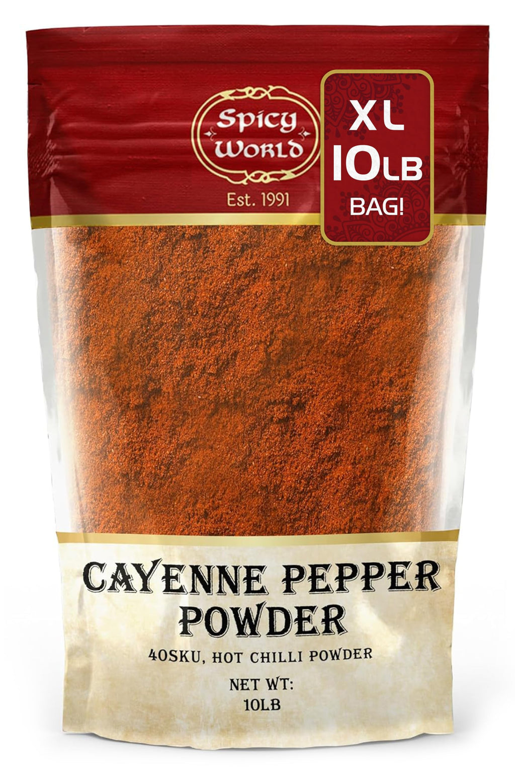 Cayenne Pepper Powder 10 Pound Bulk Bag D60129