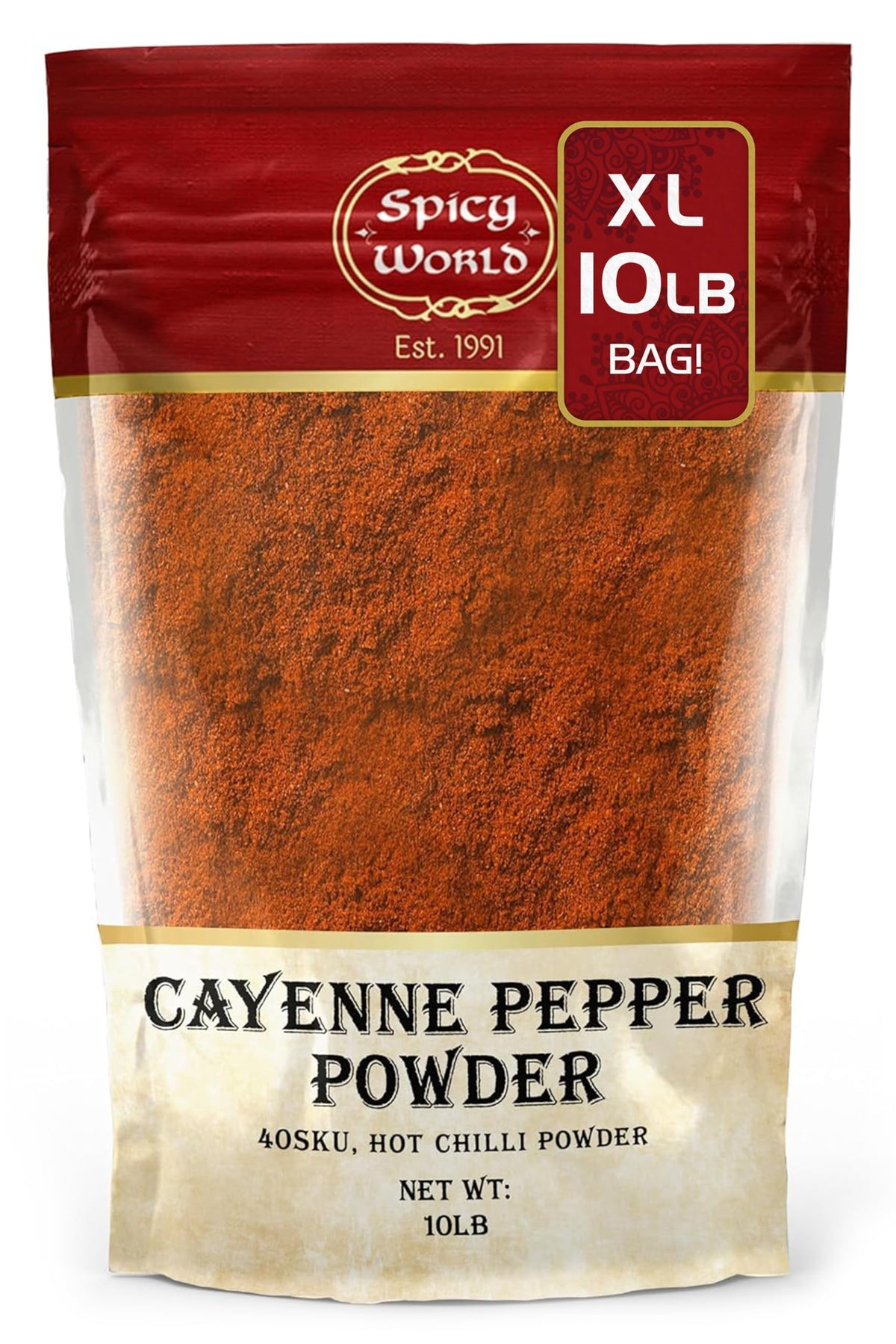 Cayenne Pepper Powder 10 Pound Bulk Bag D60129