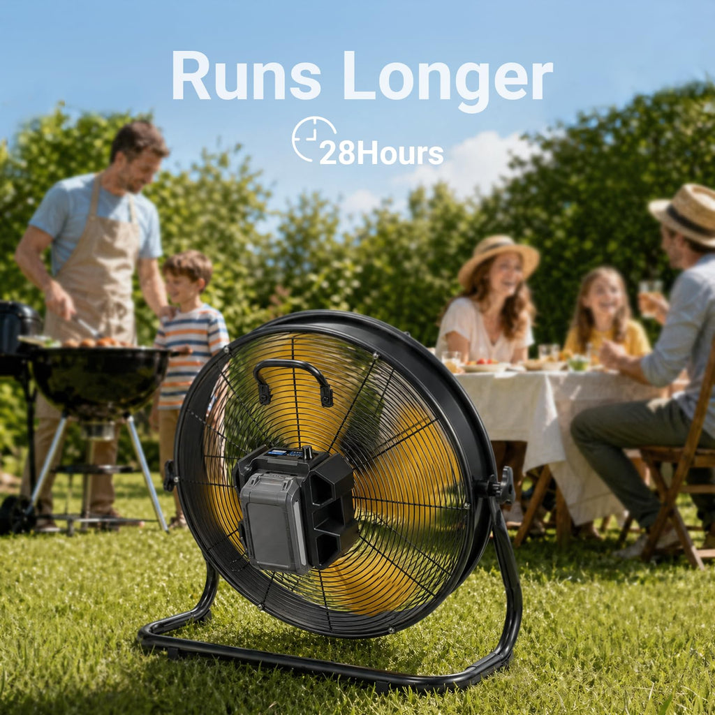 18" Brushless Cordless Floor Fan Y460