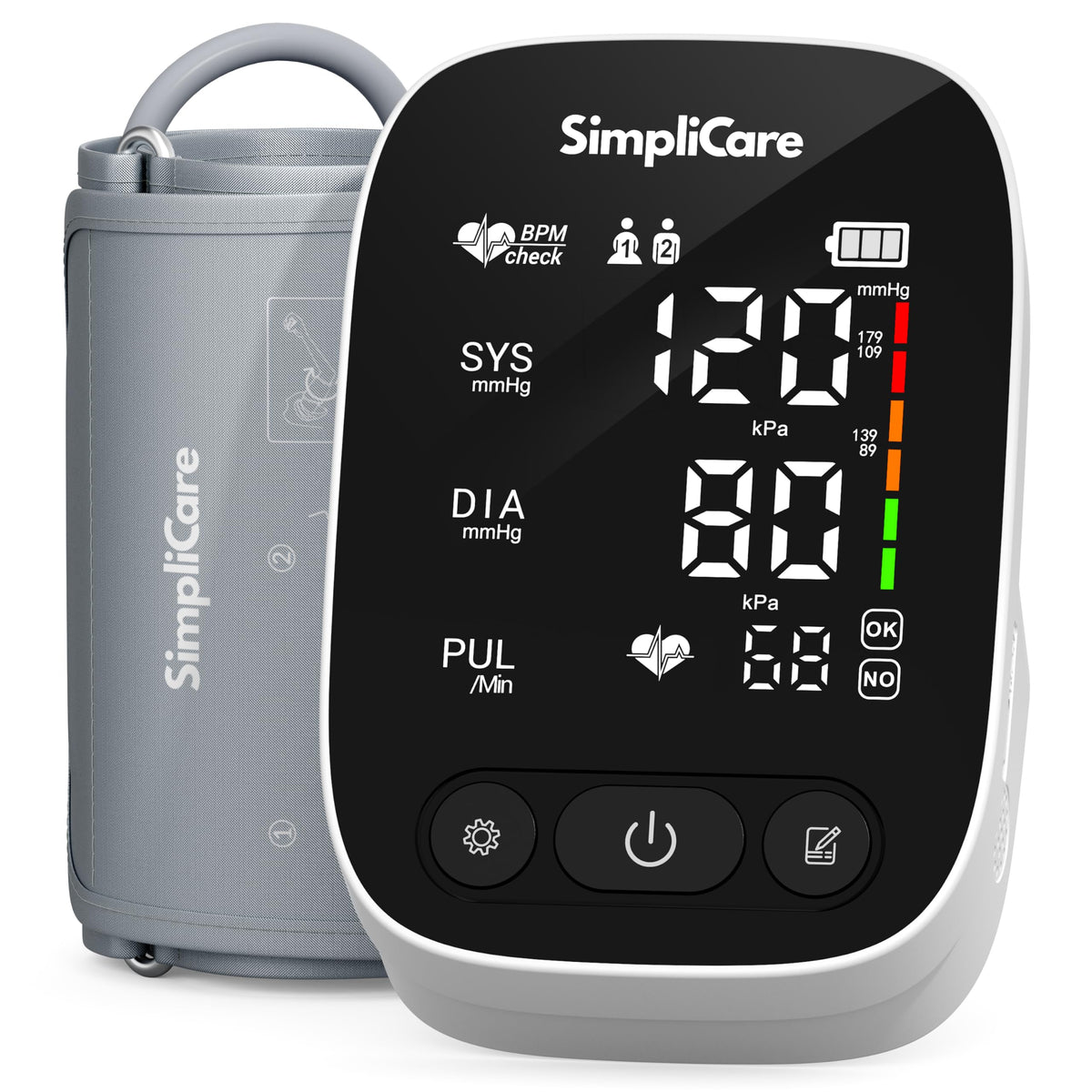 Blood Pressure Monitor with XL Cuff and LED Display H6713