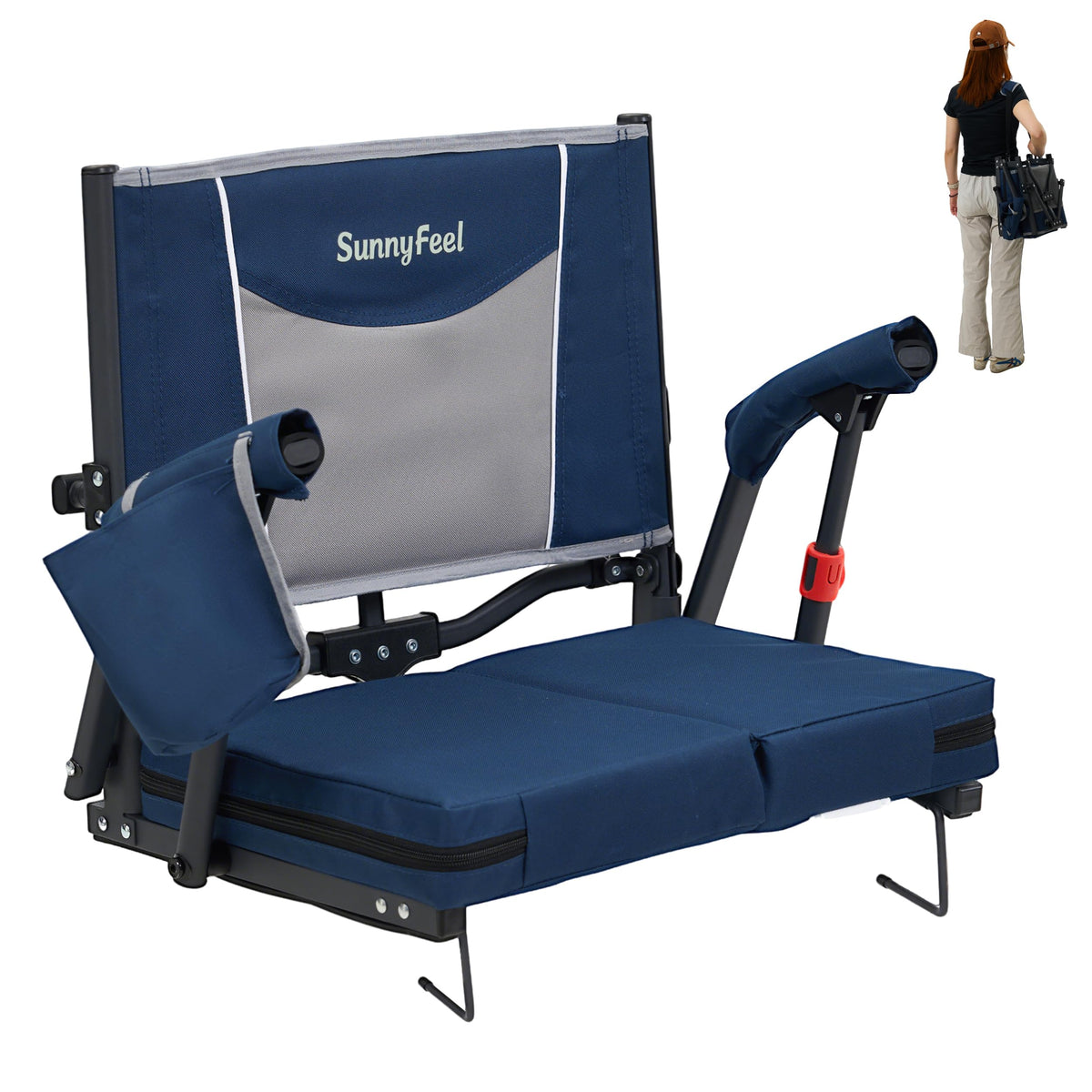 Folding Stadium Seats with Back Support and Cushion U228