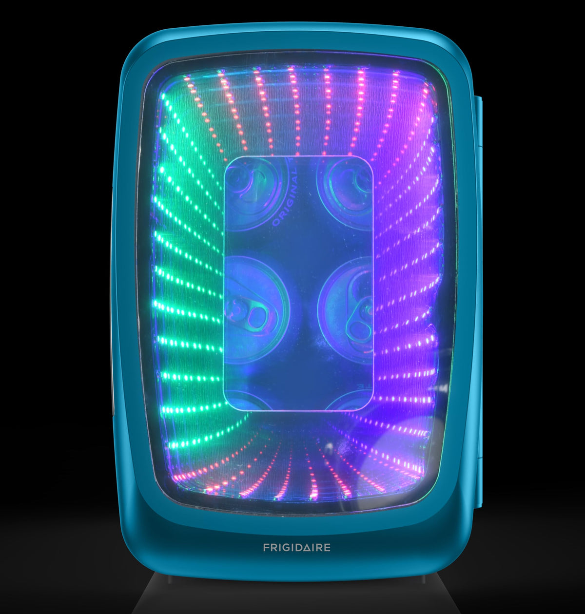 Gaming Light Up Mini Beverage Refrigerator 6 can 4 liters Blue S897