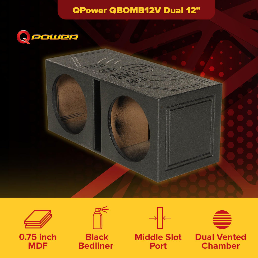 12" Dual Vented Subwoofer Box H127747
