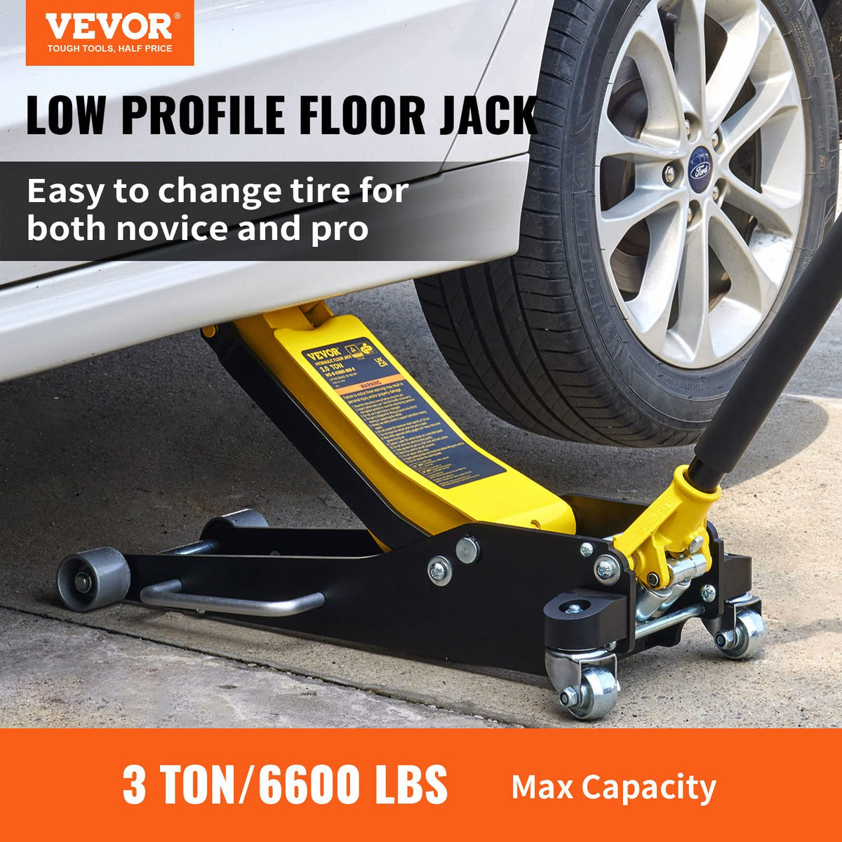 3 Ton Low Profile Aluminum Steel Floor Jack K57348