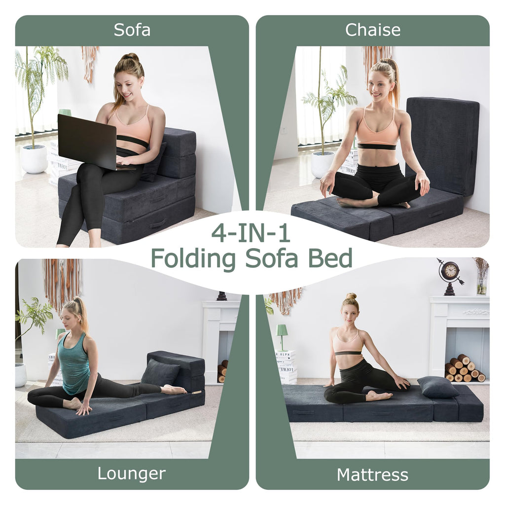 Folding Convertible Sofa Bed with Bag J5165