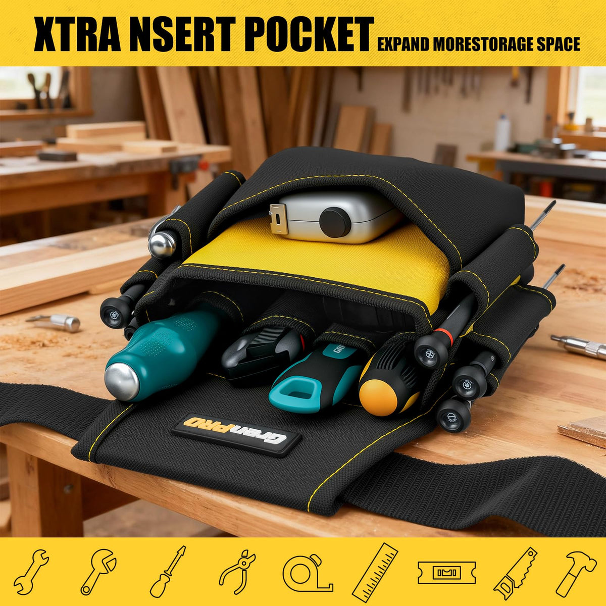 Magnetic 29 Pocket Tool Belt A39307