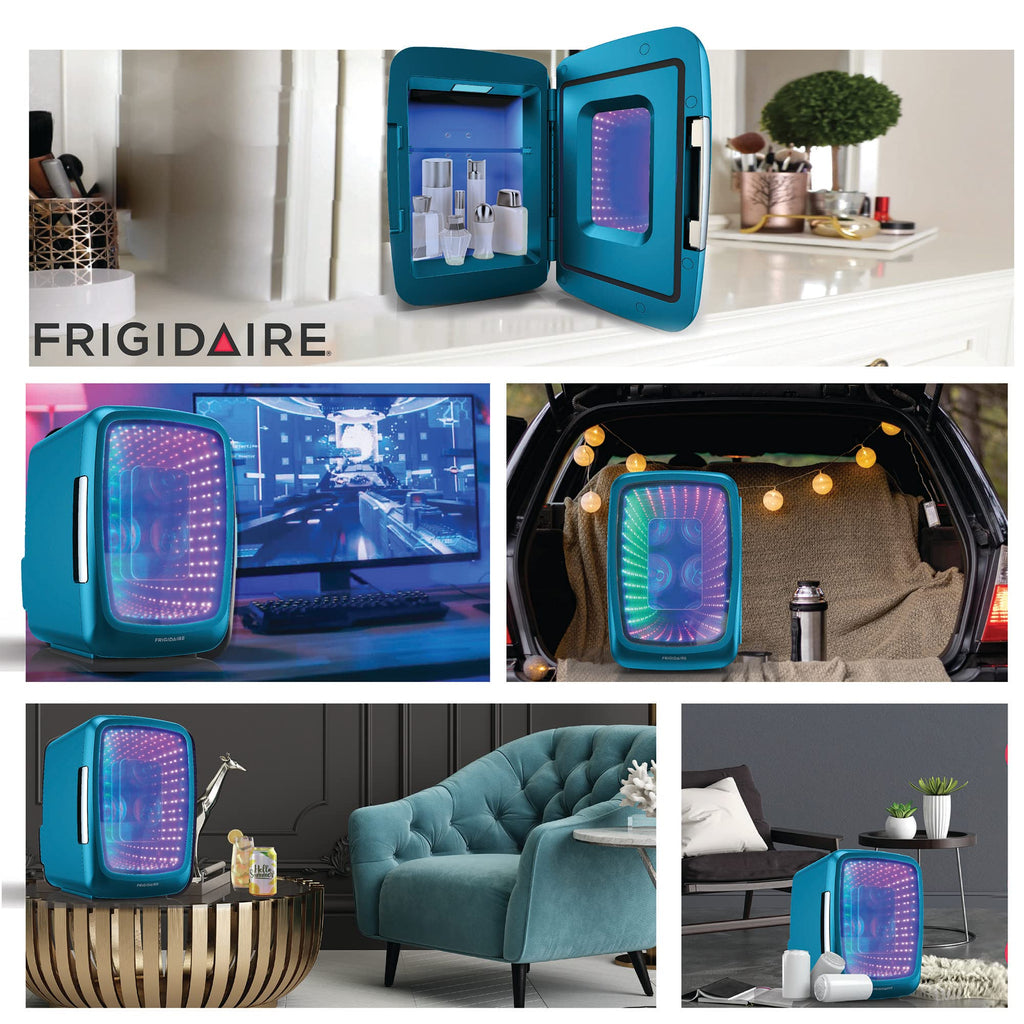Gaming Light Up Mini Beverage Refrigerator 6 can 4 liters Blue S897