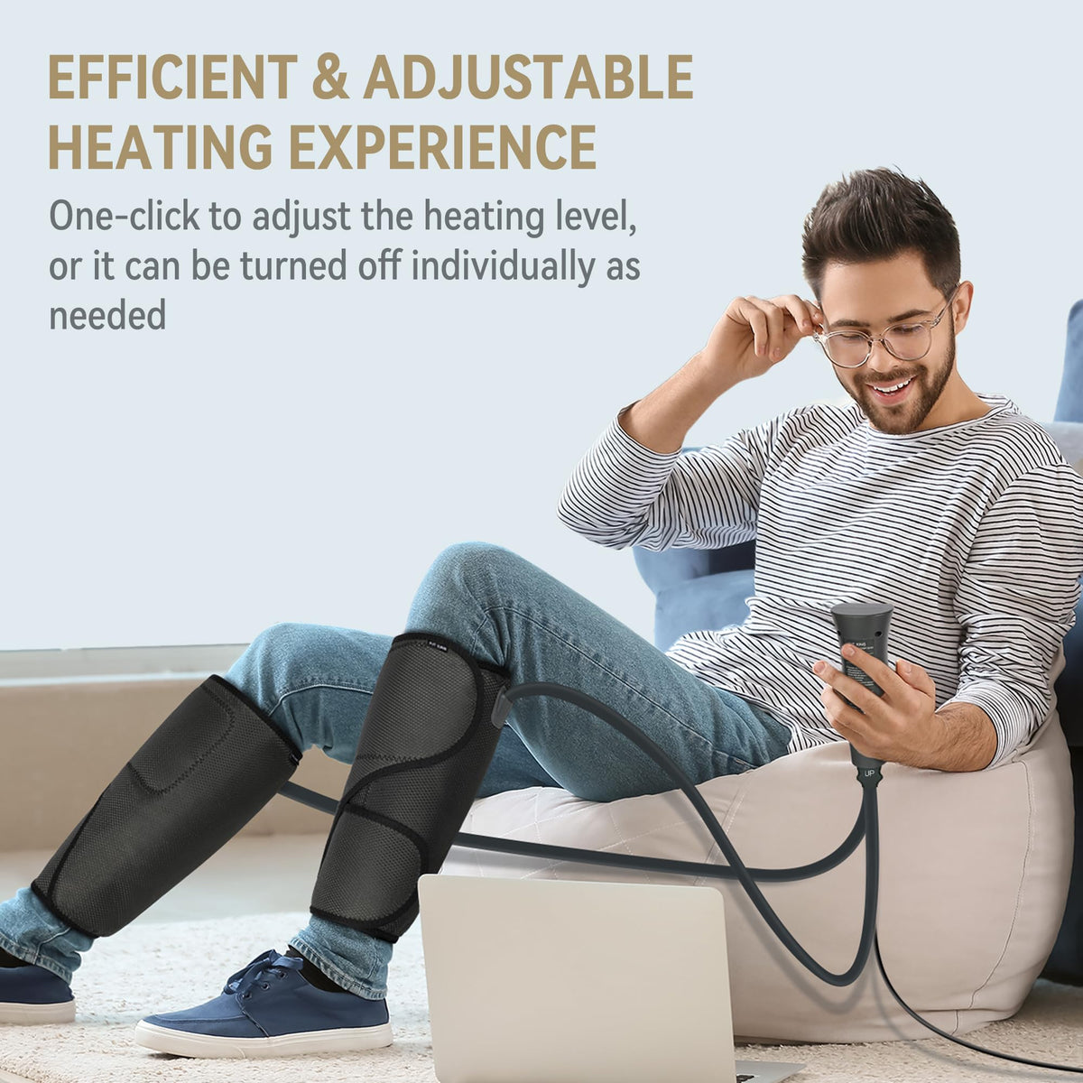 Air Compression Leg Massager with Heat U646308