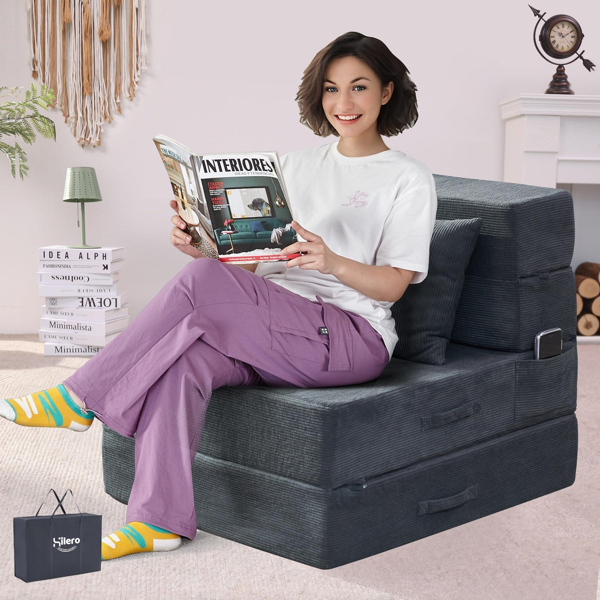 Folding Convertible Sofa Bed with Bag J5165