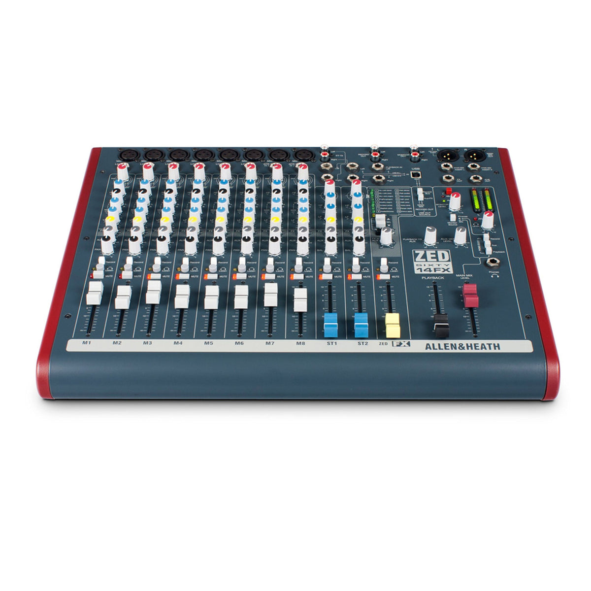 Audio Mixer with 6 Mic/Line, 2 Mic/Line/DI, 3 Stereo Line, Onboard FX and USB I/O D656