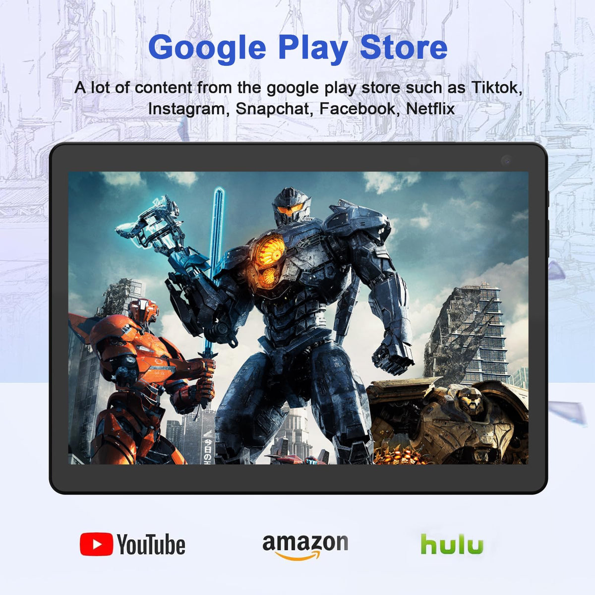 Android Tablet 10 inch 6GB RAM 32GB ROM Quad-core G6283