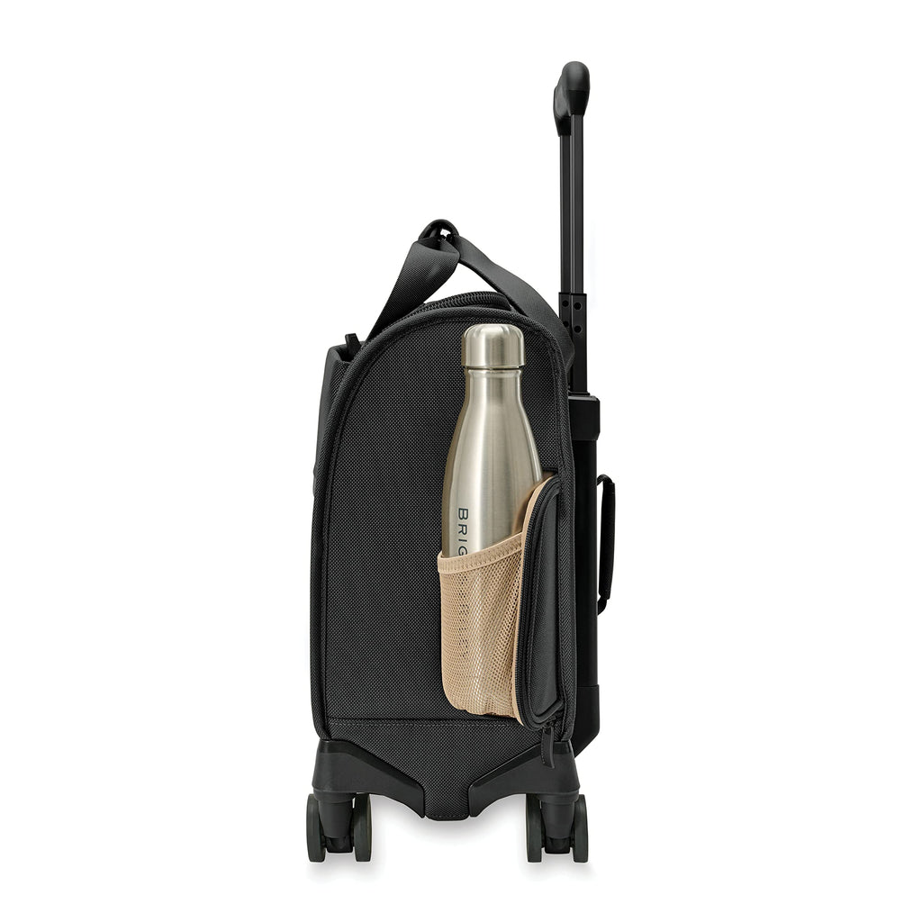 Black Softside Carry On Spinner Luggage D9416