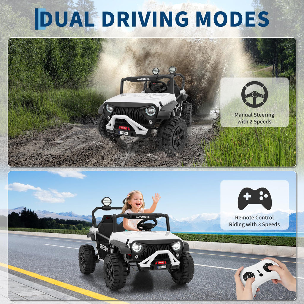 24V 4WD Electric Car 2 Seater UTV with Remote Control H1341