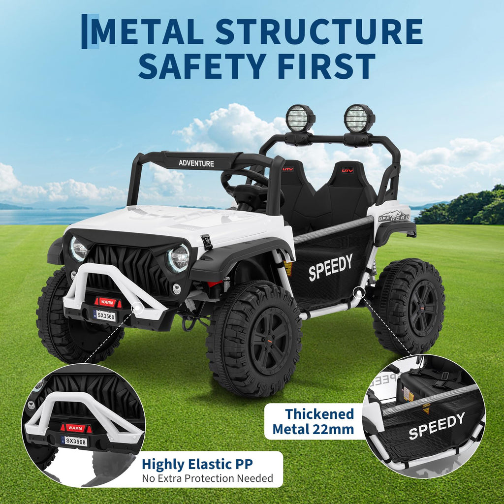 24V 4WD Electric Car 2 Seater UTV with Remote Control H1341