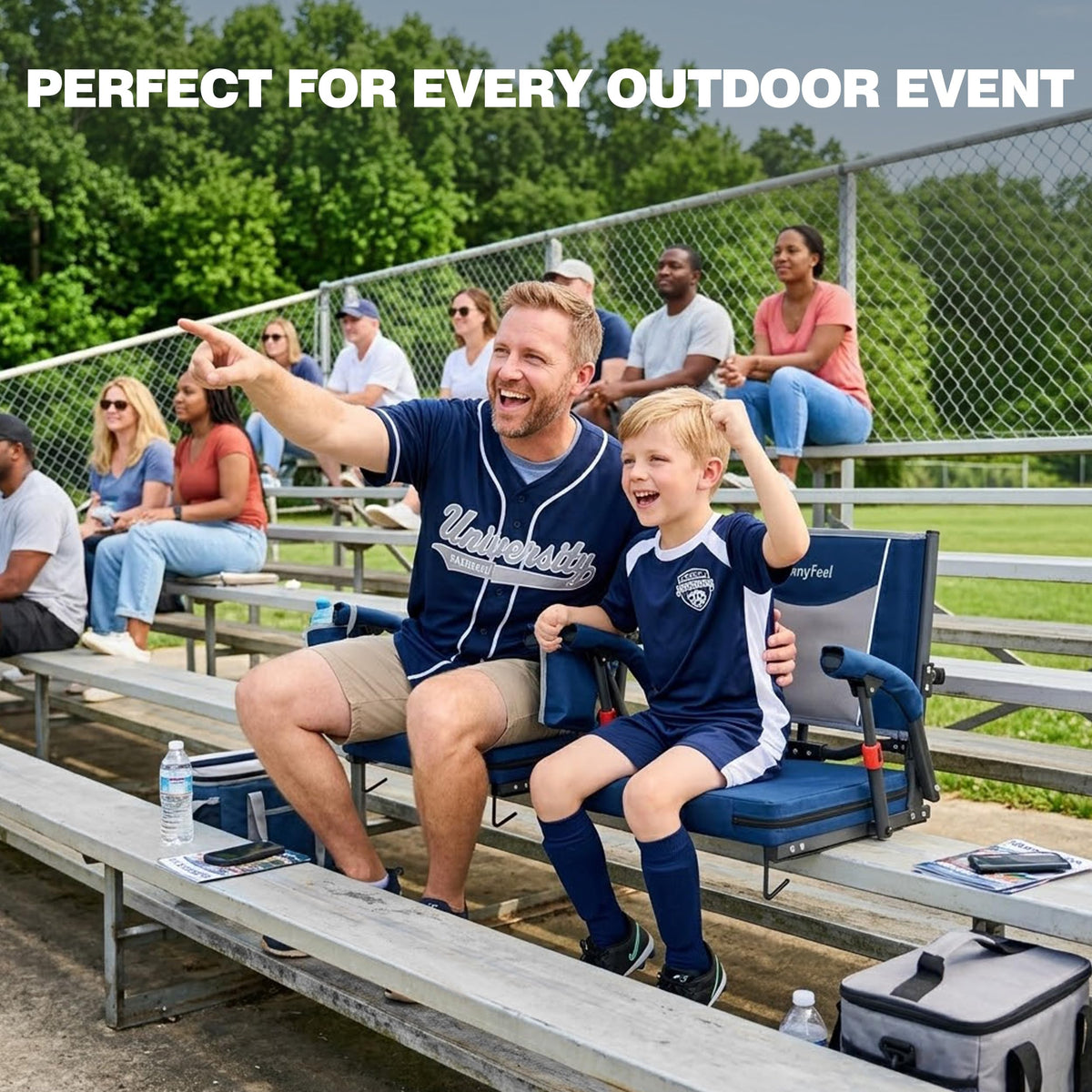 Folding Stadium Seats with Back Support and Cushion U228