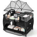 4-in-1 Pack and Play with Bassinet, Diaper Changer, Playpen M9425